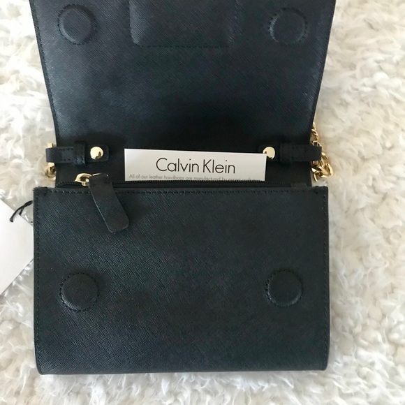 Calvin Klein Saffiano Leather Connie Crossbody - Picture 3 of 5
